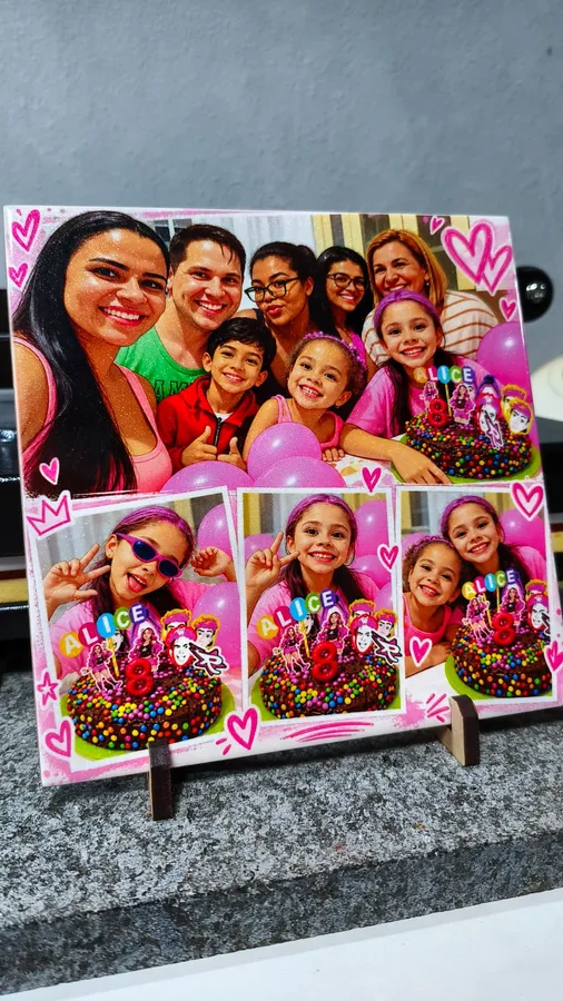 Azulejo personalizado de aniversário