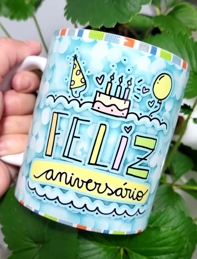 Caneca de aniversário
