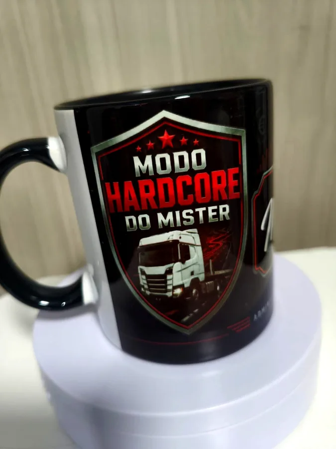 Caneca preta personalizada