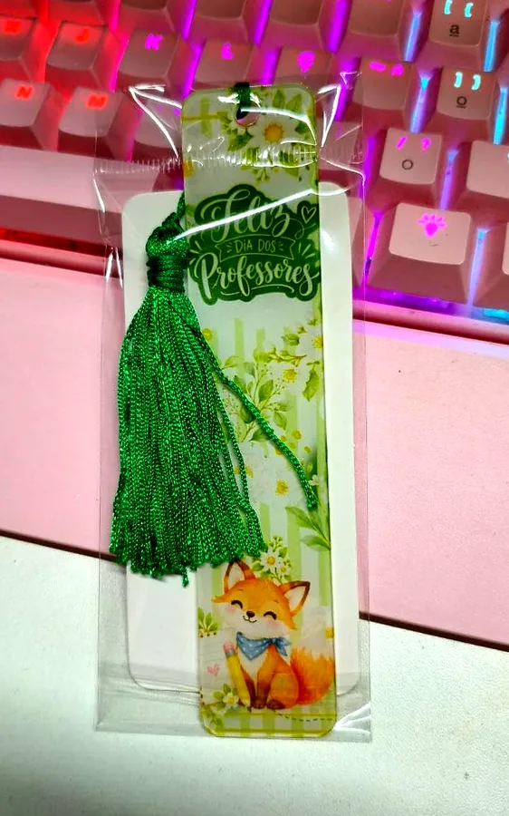 Marcador de página com tassel